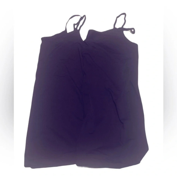 NNT 2 x Uniqlo “Airism” black spaghetti seamless lightweight camisole tank L - Picture 2 of 2